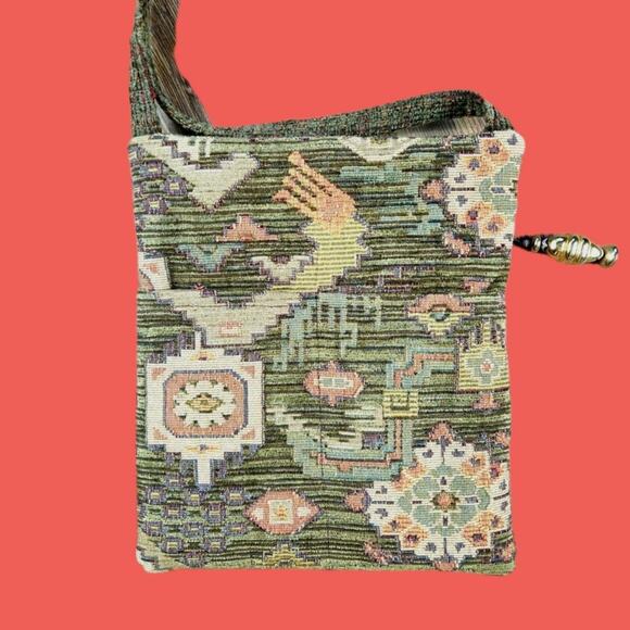 BOHO TAPESTRY PURSE Whimsygoth Cottagecore Fairycore Renaissance Fair Cosplay - Picture 2 of 4